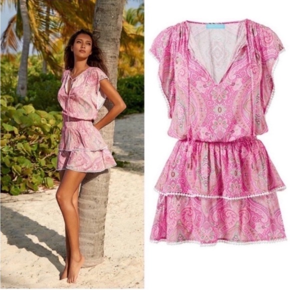 Melissa Odabash Vibrant Pink Paisley Dress - Picture 2 of 5